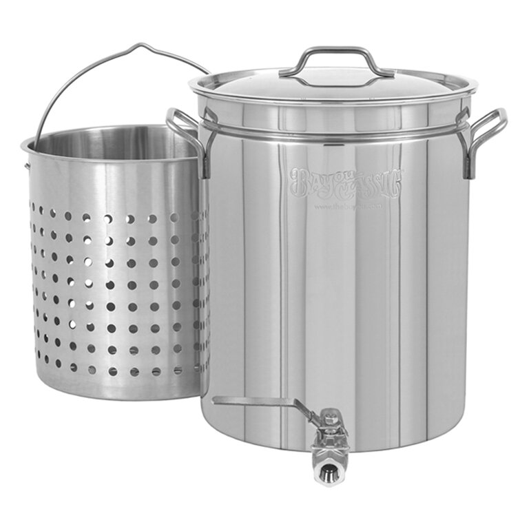 Bayou Classic® 1140 Stainless Stockpot with Basket & Reviews Wayfair